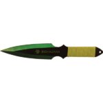 Throwing Knife 2 Piece Green BioHazard